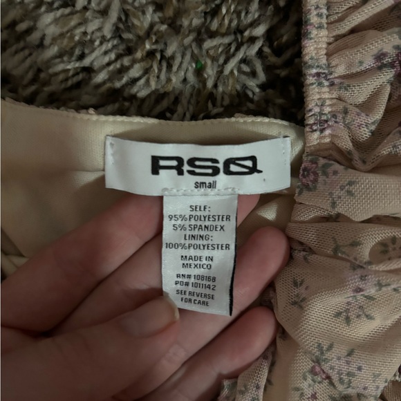 Cute flowy top with flowers! Bought form Tillys brand is RSQ. Size small. - Picture 2 of 4